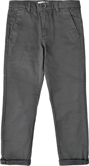 Mango Chino Trousers With Turn Up Hem CHARCOAL 128