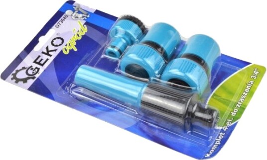 Geko Sprinklersett 4 Deler 3/4" Blister Blue Line 20/80 Geko Sprinklersett 4 Deler 3/4" Blister Blue Line 20/80