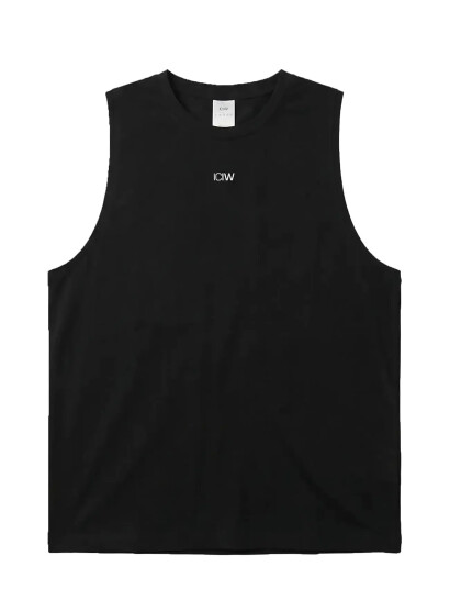 ICANIWILL Stride Sleeveless Tee M   Black   S