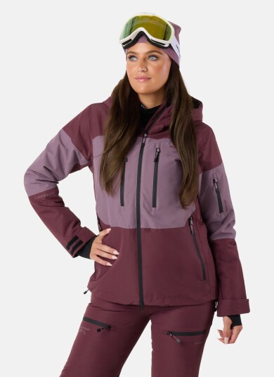 Swedemount Freeride Jacket W Dk. Mauve/Pale Mauve 34 Skijakker Swedemount Freeride Jacket W Dk. Mauve/Pale Mauve 34 Skijakker