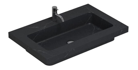 Dansani Calidris Unique Møbelservant 80,5x50,5 cm, Charcoal Soapstone