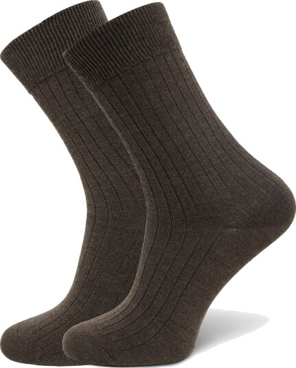 Panos Emporio 2Pk Tess Premium Mercerized Wool Ri Brown ONE SIZE (36 40)