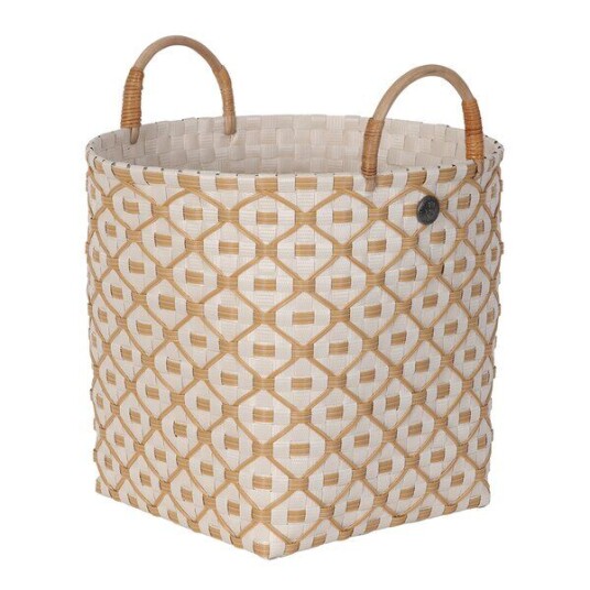 Handed By   Ivy & Rose medium kurv m/håndtak 30x27 cm champagne
