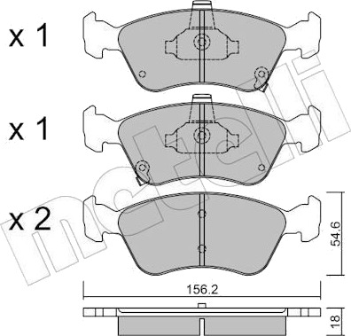METELLI 22 0287 0 Bremseklosser