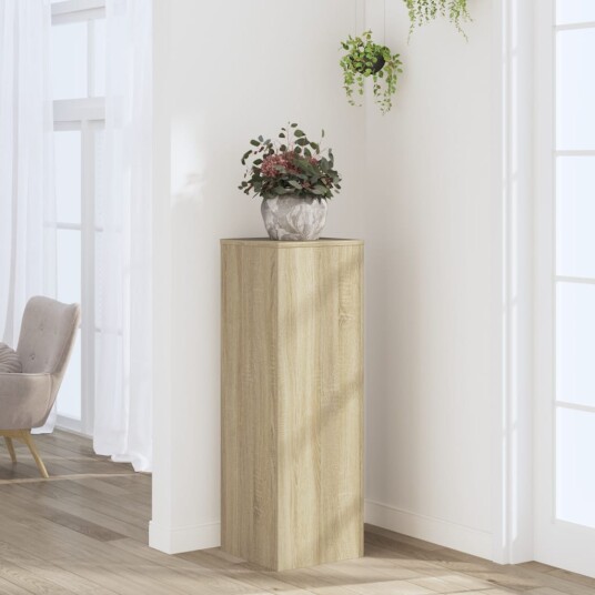 Plantestativ sonoma eik 33x33x100 cm konstruert tre Plantestativ sonoma eik 33x33x100 cm konstruert tre