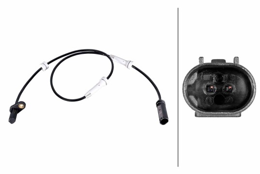 Sensor, ABS HELLA 6PU 358 216-561