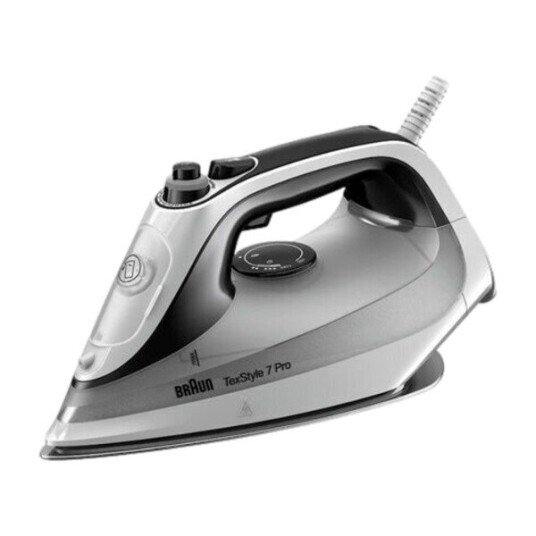 Braun Dampstrykejern TexStyle 7 Pro SI 7149 WB - steam iron - sole plate: EloxalPlus FreeGlide 3D