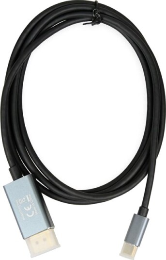 Ibox   Adapterkabel   Usb C Hann Til Displayport Hann   1.8 M   Svart