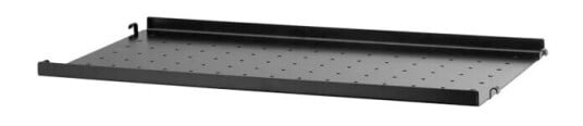 String hylleplate metall svart 58x30 cm lav kant String hylleplate metall svart 58x30 cm lav kant