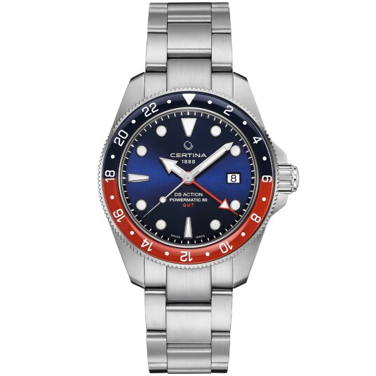 Certina DS Action GMT Powermatic 80 C0329291104100 - Herre - 41 mm - Analog - Automatisk - Safirglass