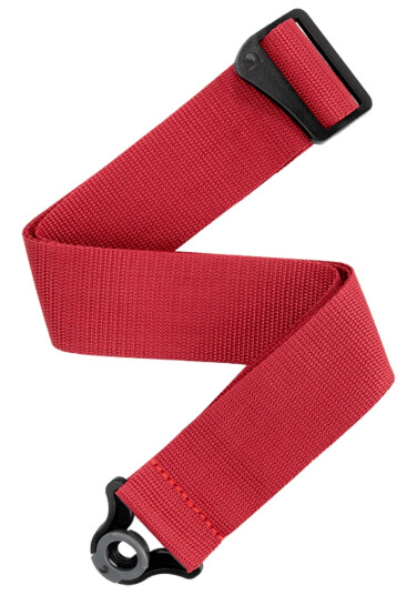 D'Addario PWSAL401 Auto Lock Strap 50mm Polypropylene Red