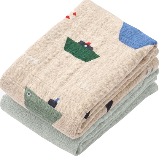 Liewood Lewis Muslin Cloth 2 Pack Cream Liewood Lewis Muslin Cloth 2 Pack Cream
