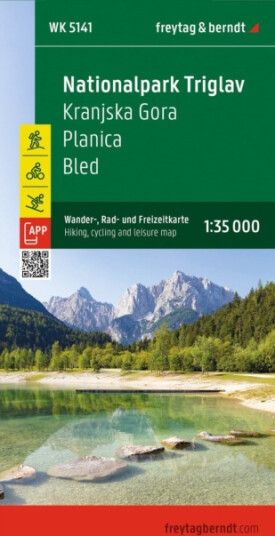 National Park Triglav Hiking, Cycling and Leisure Map  1:35,000 scale WK5141