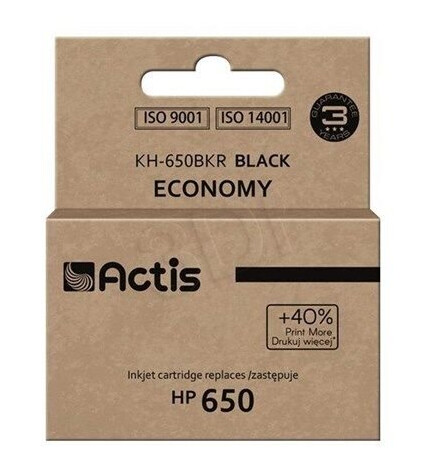 Actis standard KH-650BKR - black - remanufactured - ink cartridge (alternative for: HP 650 HP CZ101AE) - Blekkpatron Svart