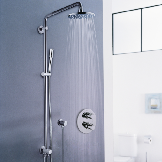 Grohe Rainshower 210 dusjsystem Ø210 mm, uten blander, Krom Grohe Rainshower 210 dusjsystem Ø210 mm, uten blander, Krom