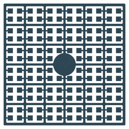 Pixelhobby Midi Perler 357 Meget Mørk Grågrønn 2x2mm 140 pixels