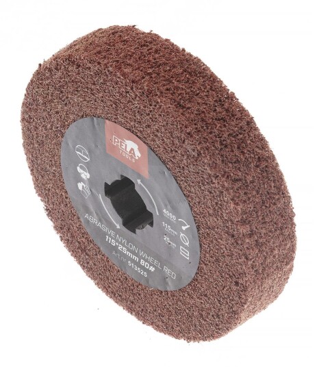 PELA 513525 Slipenylontromme 115x25 mm #80 Maskintilbehør & forbruk