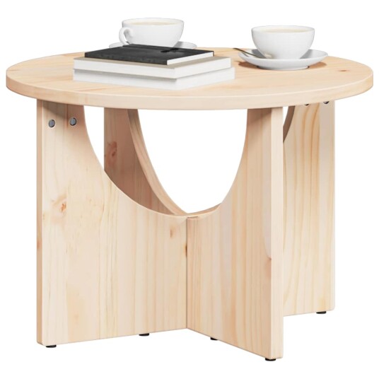 Kaffebord Naturlig 50 x 50 x 35 cm Massiv furu tre