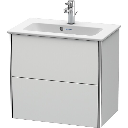 Duravit Xsquare Servantskap m/2 skuffer 610x560x388 mm Hvit Matt Lakk