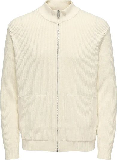 ONLY & SONS Onslaw Reg Ls Cardigan Knit Frml - Cream - XS ONLY & SONS Onslaw Reg Ls Cardigan Knit Frml - Cream - XS