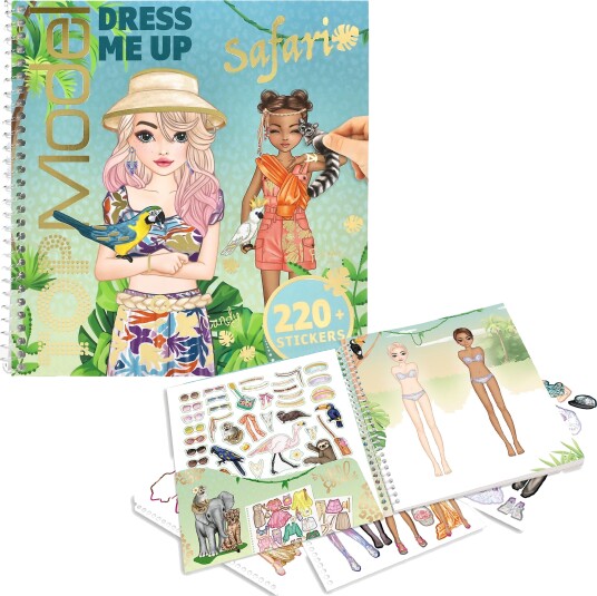TOPModel Dress Me Up Klistremerkebok Safari