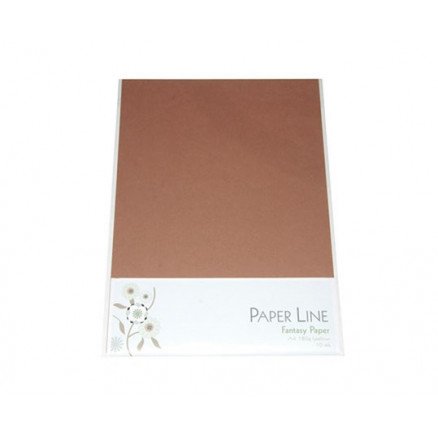 Paper Line Fantasy kartong lysebrun A4 180g 10 stk Paper Line Fantasy kartong lysebrun A4 180g 10 stk