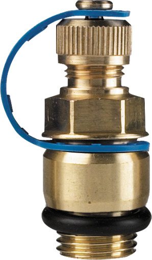 Trykkavlastningsnippel DN8 32mm blå
