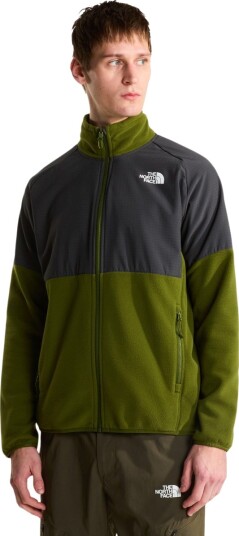 The North Face Glacier Heavyweight Full Zip Fleecetrøye Herre Grønn/Grå XL