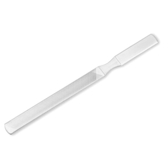 INF Neglefil i rustfritt stål 18 cm firesidig profesjonell kvalitet INF Neglefil i rustfritt stål 18 cm firesidig profesjonell kvalitet