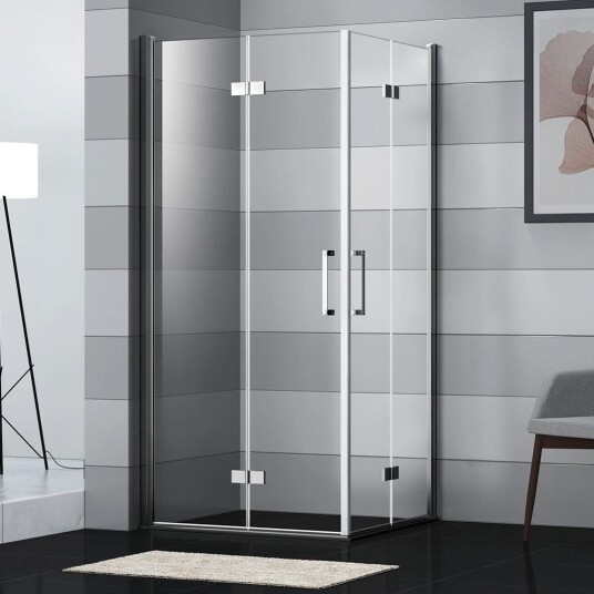 Sanipro Foldedør Safe-collection 70-100 Krom / 70cm Høyre Hengslet