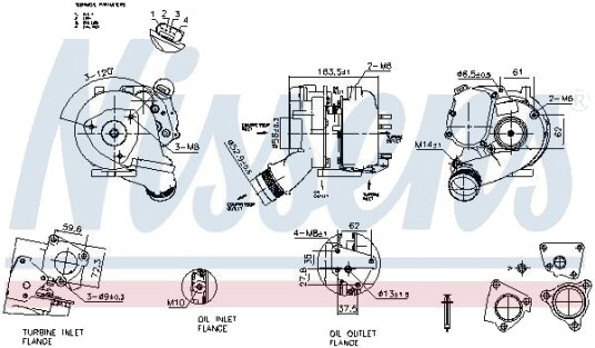 NISSENS 93280 Turbolader