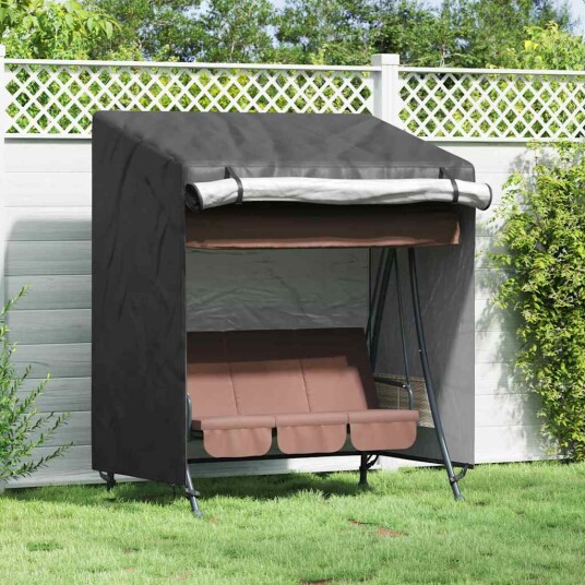  Trekk til utehuske Svart 155 x 95 x 165 cm 600D Oxford Stoff