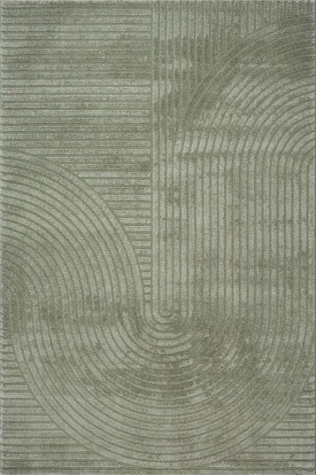 Gulvteppe   140x200 cm   Vevet   Grønn med mønster   Elio   Nordstrand Home