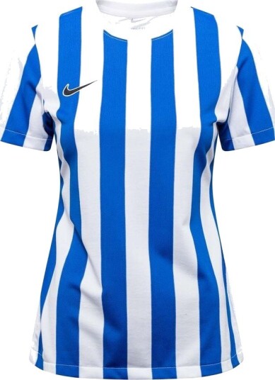 Nike Spillerdrakt Dri FIT Striped Division IV Hvit/Blå/Svart Kvinner størrelse Medium