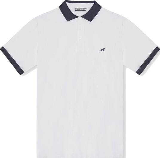 Goatlane Golf Tech Polo Hvit Blå Golf pologenser herre White/Blue Small