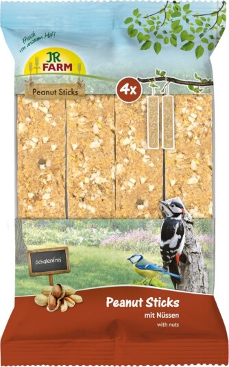 Jr Farm 4X Peanøttpinner Uten Skall Med Nøtter 640 G