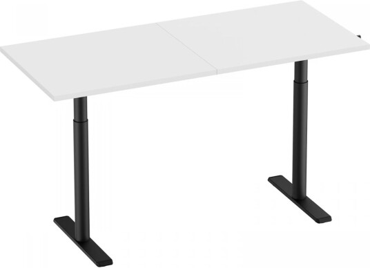 Maxmount Skrivebord Hev Og Senkbart 1600x700mm Sveiv - Svart/hvit