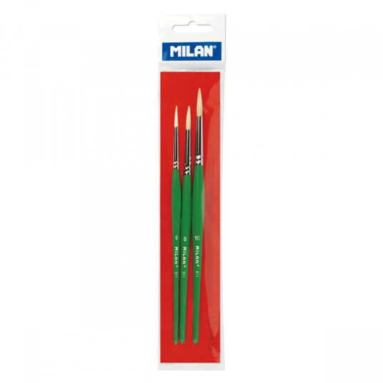 Milan Serie 511 Penselsett 3 stk Milan Serie 511 Penselsett 3 stk