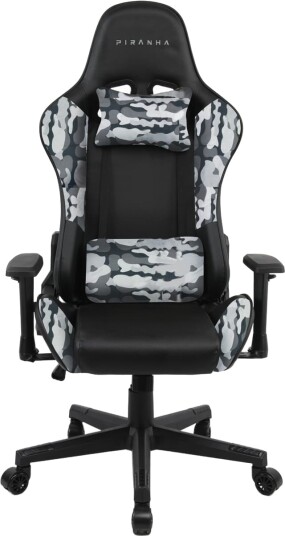 Piranha BITE v2 gamingstol grå camo Piranha BITE v2 gamingstol grå camo