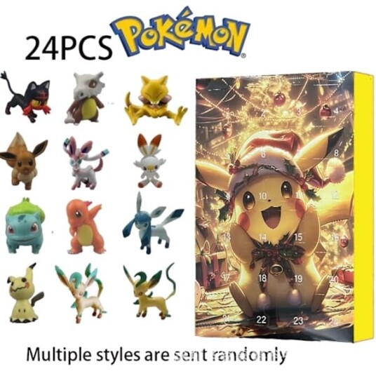 Pokémon Adventskalenderboks 24 deler Juleblindsboks H