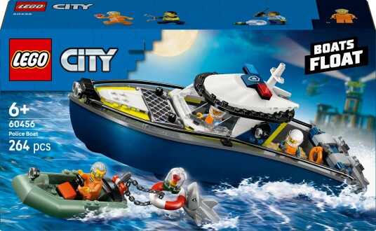 LEGO City Skurkejakt med politibåt 60456