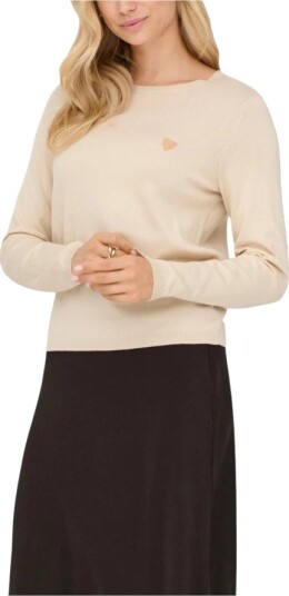 Jacqueline de Yong Dame Strikkevarer Beige M, Jacqueline de Yong Dame Strikkevarer Beige M,