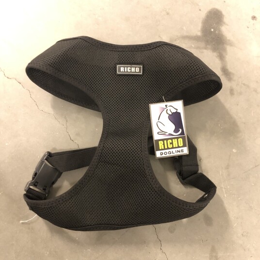 Richo Soft Hundesele Svart X