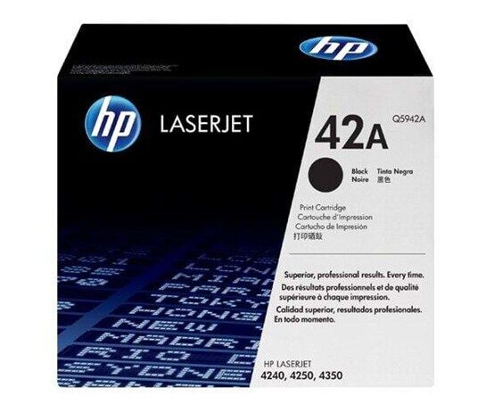 HP 42A / Q5942A - Black Laser Toner - Laser toner Svart HP 42A / Q5942A - Black Laser Toner - Laser toner Svart