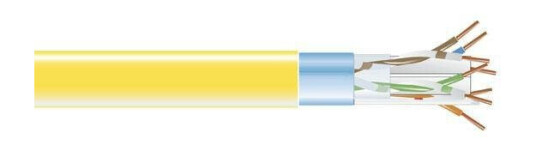 BLACK BOX CAT6 BULK CABLE 400 MHZ SHLD PLENUM-YE Factory Sealed