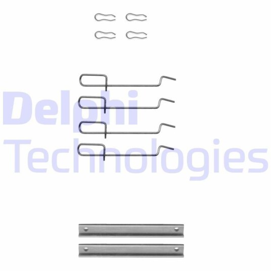 Tilbehørsett, skivebremse belegg DELPHI LX0113 Tilbehørsett, skivebremse belegg DELPHI LX0113