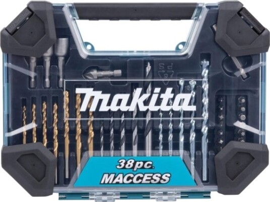 Makita 38 Deler Bit- og Bor-/Skruetrekkersett for Elektroverktøy