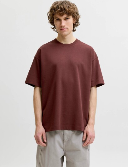 Jack & Jones Jjebarron Tee Ss O Neck Noos Brown S