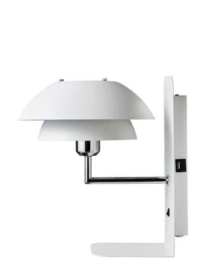 Dyberg Larsen Parma Væg Lampe M/Usb - White - Ø 25 CM