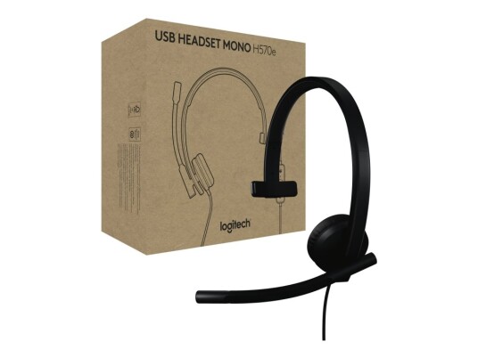 Logitech H570e Mono USB-A MS Teams headset Black